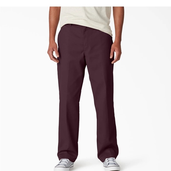 Dickies Skateboarding Regular Fit Twill Pant - Maroon - Picture 1 of 5